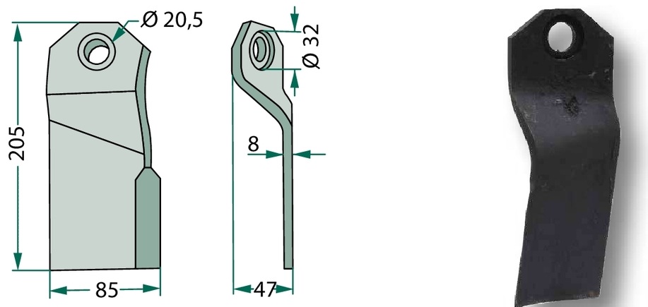 Lamă 205 mm