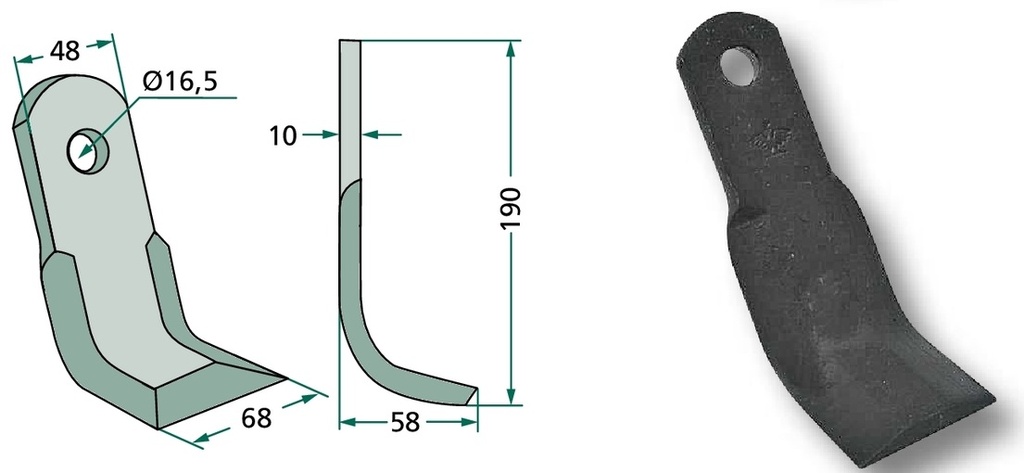 Cutit Y 190 mm