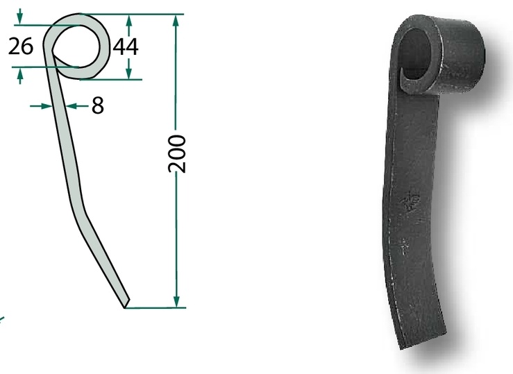 Mittelschlegel 200 mm