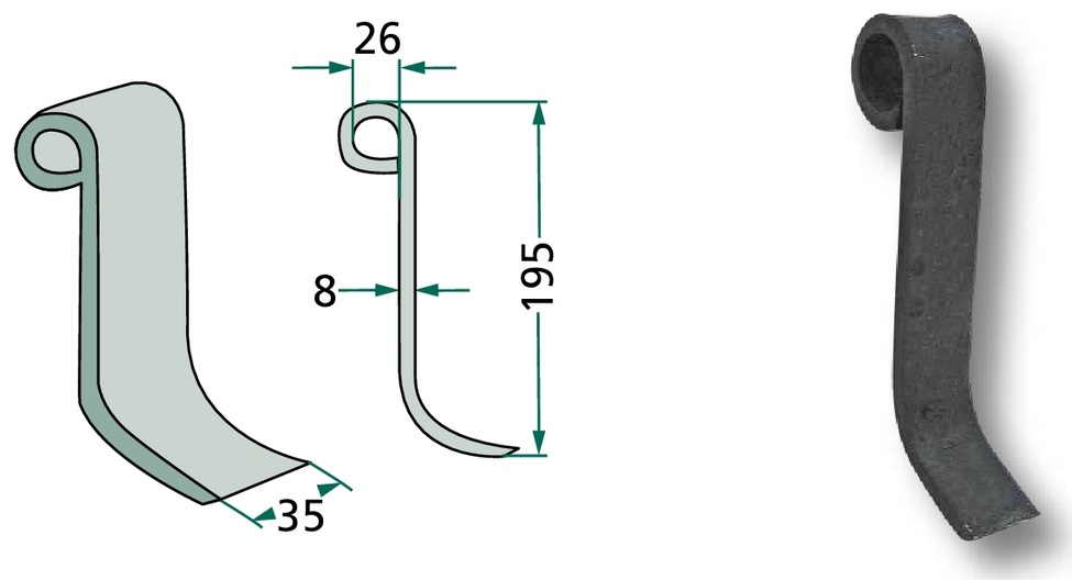 Cutit tocator 195 mm