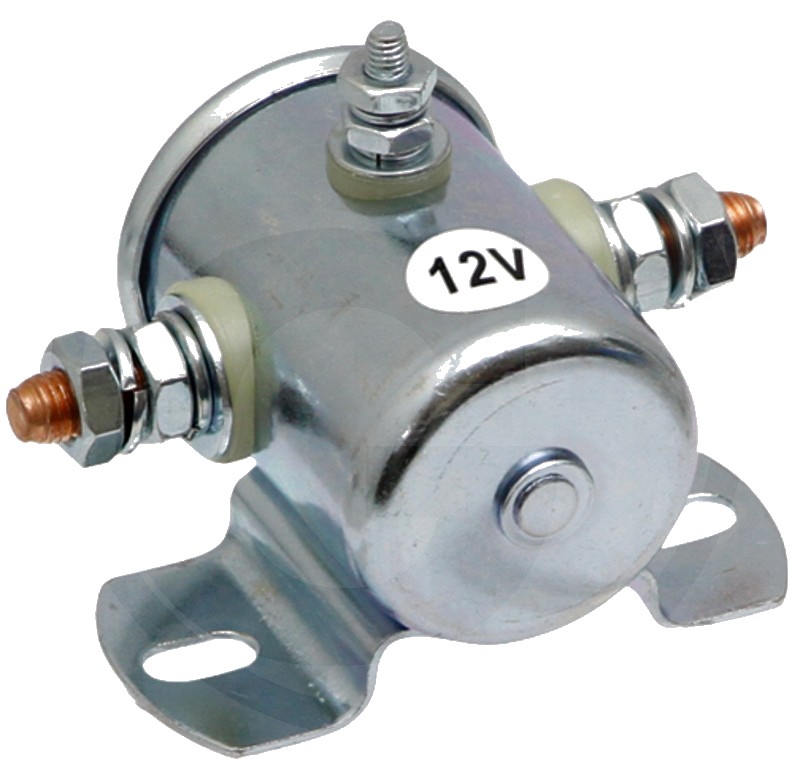 Comutator magnetic - 12V - negativ pe piciorul de montare - conexiune principală 2x 5/8"-24UNF (3 conexiuni)