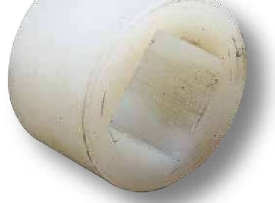 Lagar din plastic - Interior Ø = 21 mm Exterior Ø = 41 mm Lungime = 25 mm