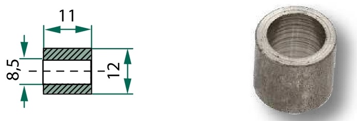 Bucsa - 8,5 x 12 x 11 mm