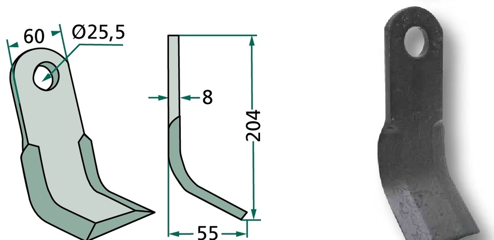 Cutit Y 204 mm