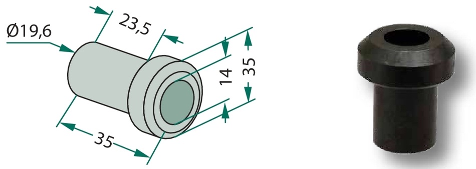 Bucsa 14/19,6 mm