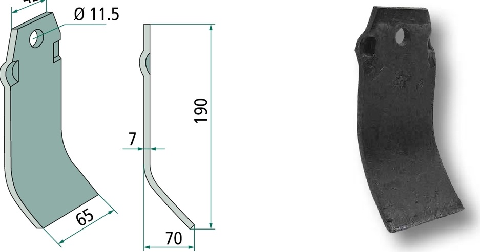 Cutit tocatoare 190 mm