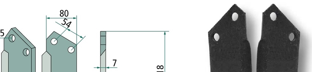 Cuțit arcuit - dreapta