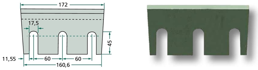 Cutite - pentru iarba, acoperit cu material dur