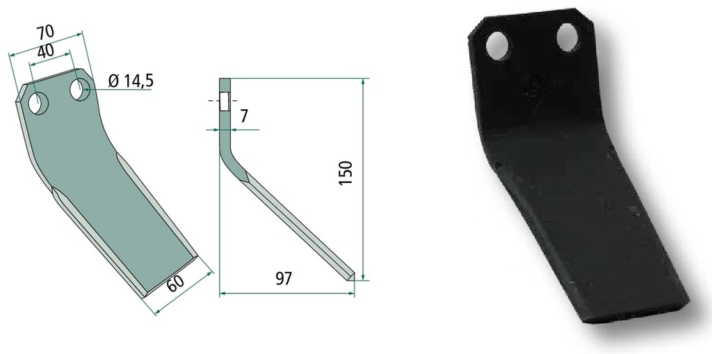 Cutit arcuit 150 mm