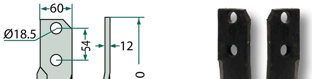 Dinte rotor - dreapta