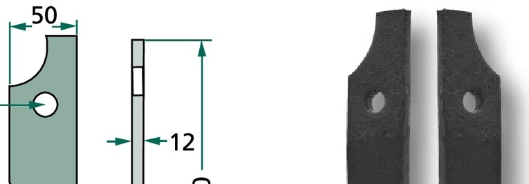 Cutit rotor - dreapta