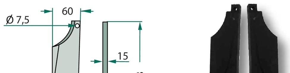 Dinte rotor - dreapta