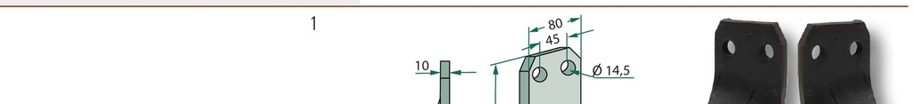 Cutit rotor - dreapta