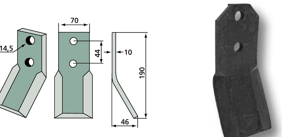 Cutit rotor 190 mm