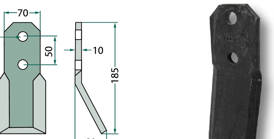 Cutit rotor 185 mm