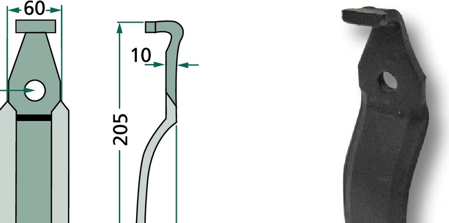 Cutit rotor 205 mm