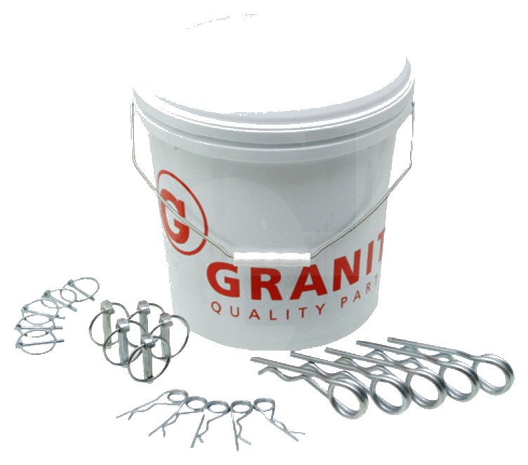 Set splinturi - câte 25 de știfturi, galvanizate, dublu îndoite (Ø 3 și 6 mm) 25 de știfturi galvanizate standard fiecar