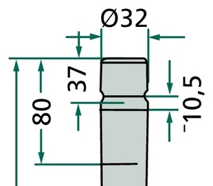 Dinte pentru grapa rotativa 310 mm