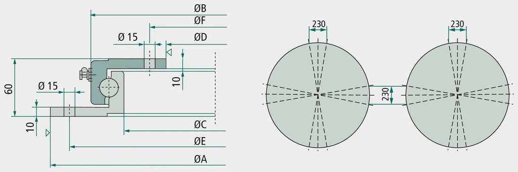 Jost Disc turnant - gebohrt