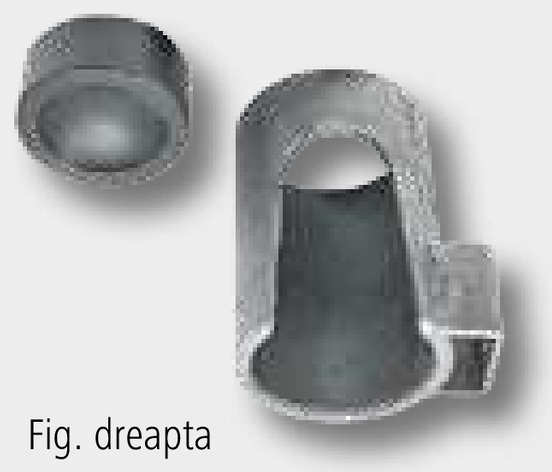 Lagar oscilant - dreapta, pentru bolt-Ø: 14,5 mm