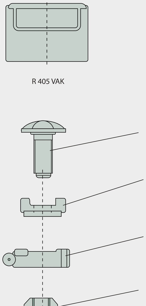 Jost Pivot rotativ • Drehzapfen mit Gewindebegrenzung durch Ring