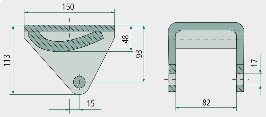 Sabot alunecator cu arc