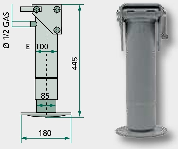 SIMOL Suport Ø 100 mm