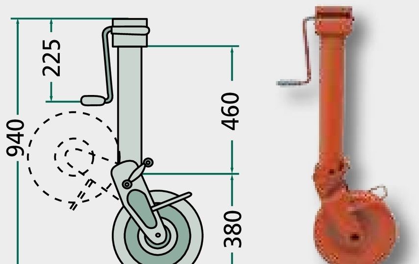 SIMOL Roată de sprijin DM 432 Ø 90 mm