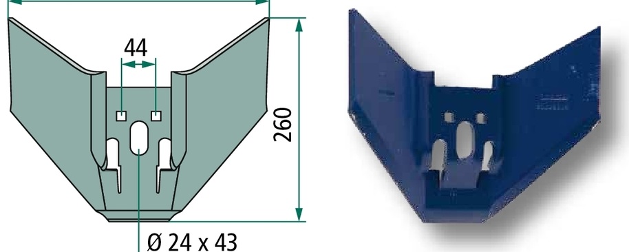 Frank Brazdar cu aripi - 330 x 10 mm