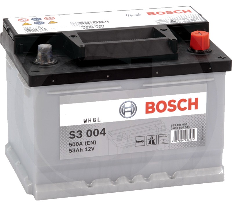BOSCH Baterie S3 004 12 V / 53 Ah - Tehnologie SLI; calciu / aliaj de calciu