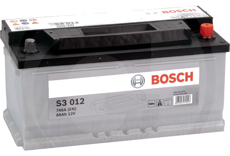 BOSCH Baterie S3 012 12 V / 88 Ah - Tehnologie SLI; calciu / aliaj de calciu