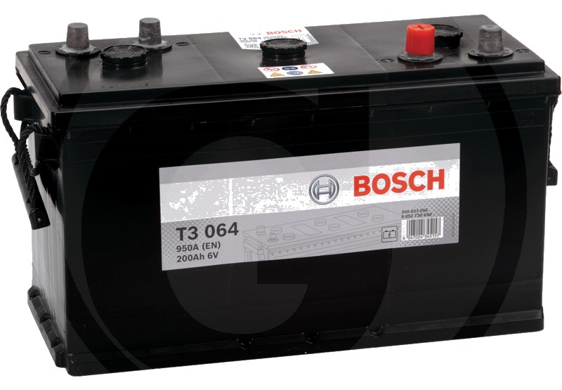 BOSCH Baterie T3 064 6 V / 200 Ah - Tehnologie hibridă SLI; calciu / calciu; reumplere cu apă