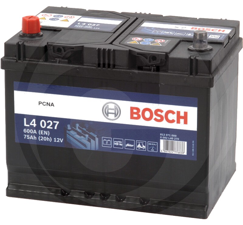 BOSCH Baterie L4 027 12 V / 75 Ah - Tehnologie SLI; calciu / aliaj de calciu