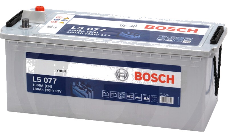 BOSCH Baterie L5 077 12 V / 180 Ah - Tehnologie SLI; calciu / aliaj de calciu