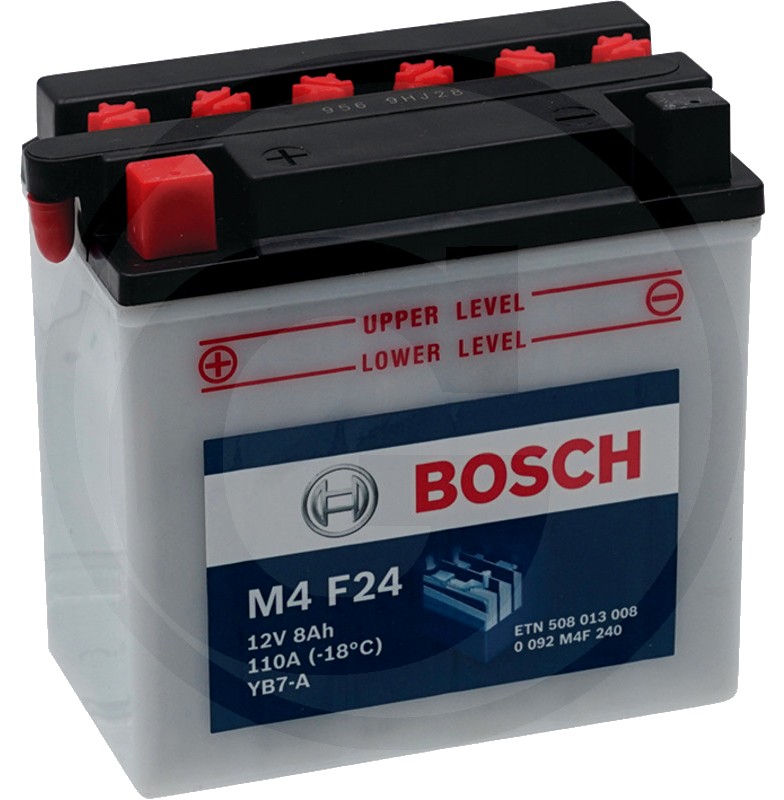 BOSCH Baterie M4 F24 12 V / 8 Ah - Tehnologie SLI; calciu / aliaj de calciu