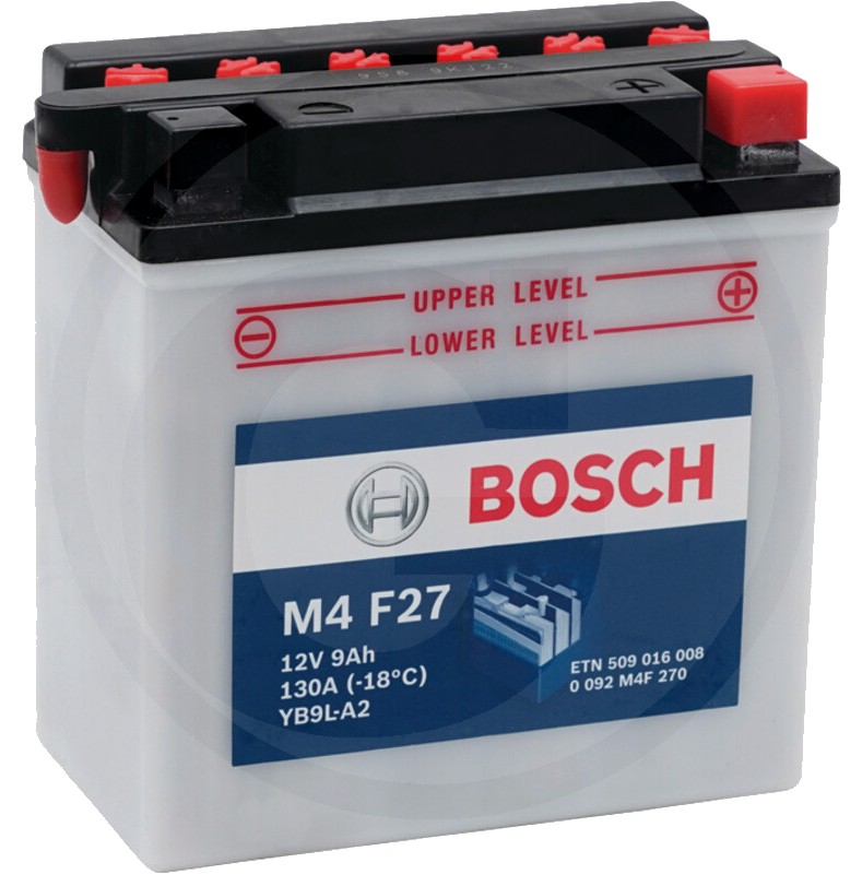 BOSCH Baterie M4 F27 12 V / 9 Ah - Tehnologie SLI; calciu / aliaj de calciu