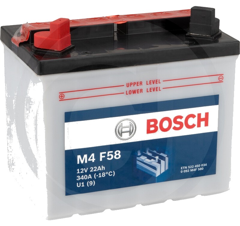 BOSCH Baterie M4 F58 12 V / 22 Ah - Tehnologie SLI; calciu / aliaj de calciu