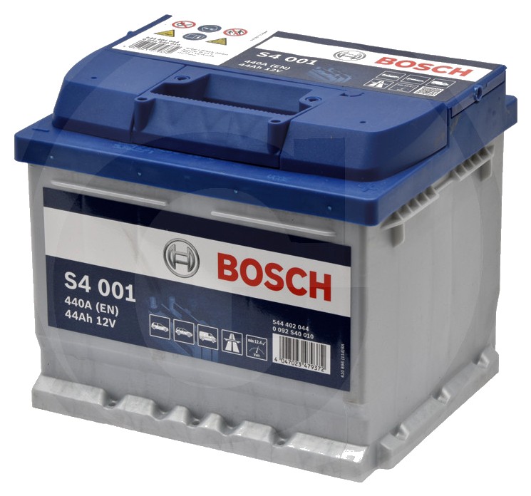 BOSCH Baterie S4 001 12 V / 44 Ah - Tehnologia SLI; calciu / aliaj de calciu