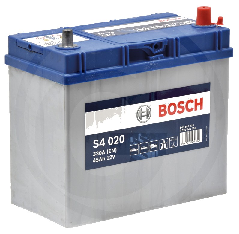 BOSCH Baterie S4 020 12 V / 45 Ah - Tehnologie SLI; calciu / aliaj de calciu