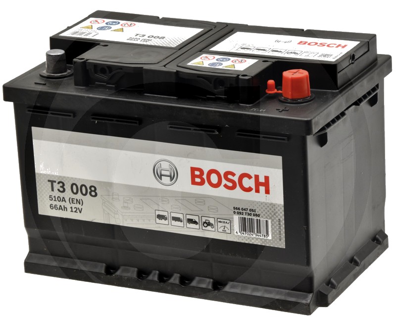 BOSCH Baterie T3 008 12 V / 66 Ah - Tehnologie hibridă SLI; Calciu/calciu