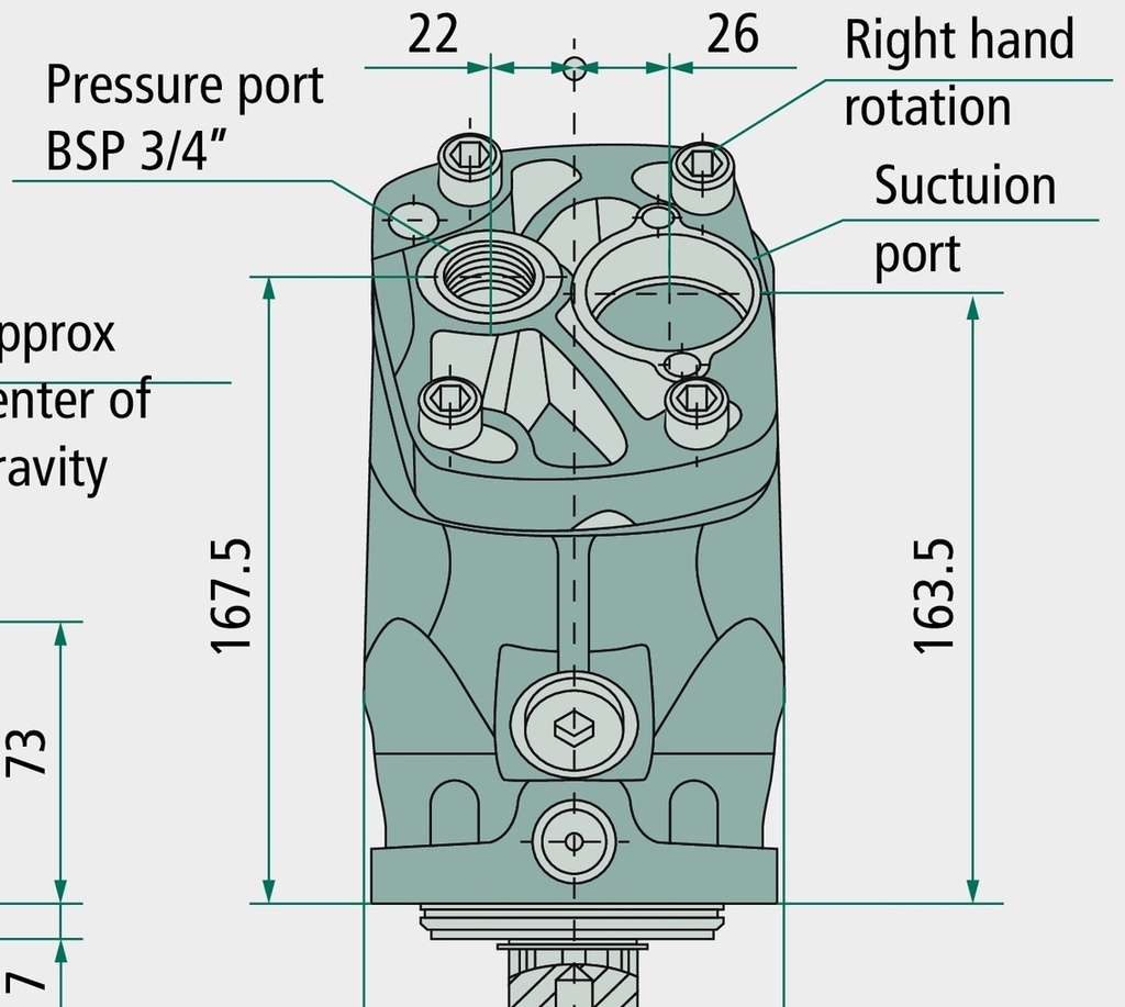Parker Pompa cu piston T1-081-R Einkreispumpe