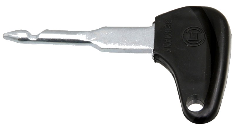 BOSCH Cheie de rezerva - acoperit cu plastic, negru