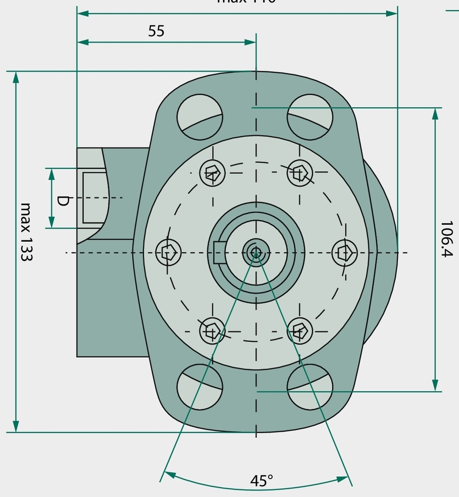 WHITE Motor hidraulic OMP 100 145,0 mm