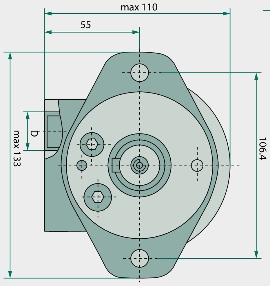 WHITE Motor hidraulic OMP 375 192,7 mm