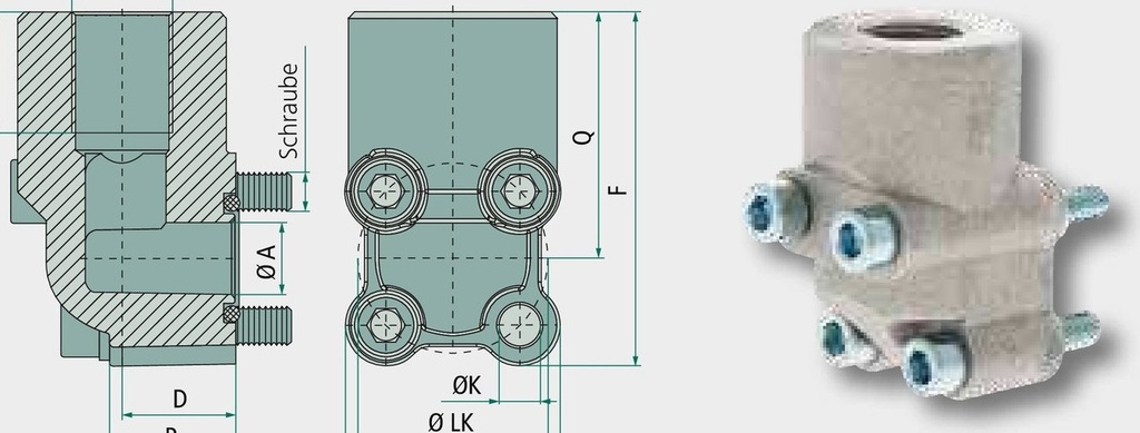 WP-Flansa- LK55-1.1/4" 250 bar