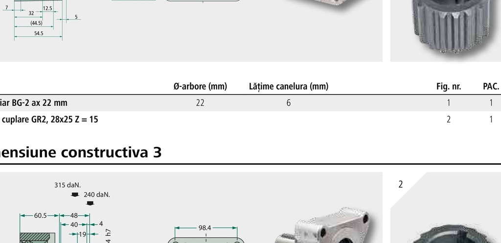 Lagăr auxiliar BG-3 ax 24 mm - Livrare fara bucsa