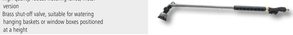 Stropitoare • 10 forme de jet de apa • de calitate, din metal • supapa de inchidere din alama, potrivita pentru irigarea