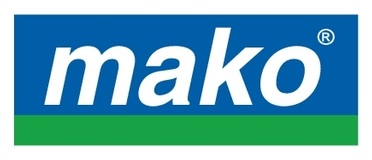 MAKO Pensula pentru lacuri plate - amestec de peri sintetici, ușori - puterea a 5-a-6-a, aprox. 60 % vârfuri,- mâner din