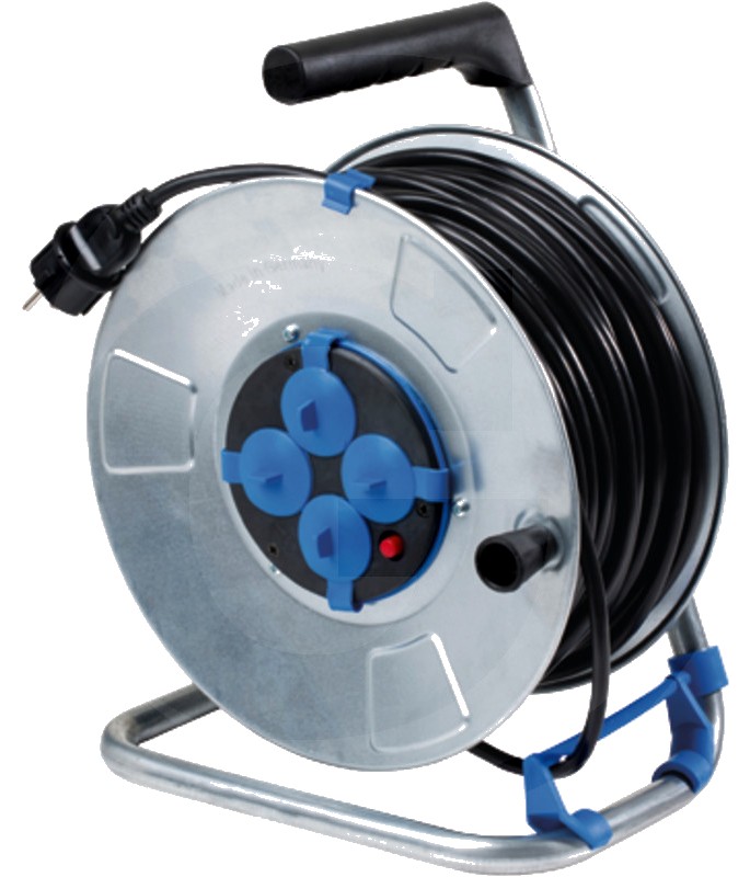 Tambur cablu metalic Tambur cablu metalic 285 mm 50 m H05VV-F 3G1,5 cu capace de protectie