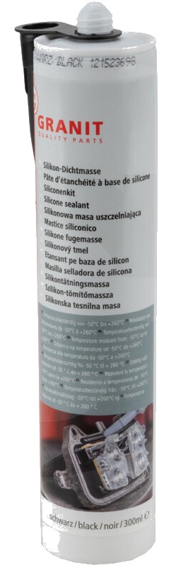 Pastă de etanșare silicon, 310 ml - negru
